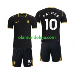 Camisola Chlesea Cole Palmer 10 Criança Equipamento Segundo 2026-2027 Manga Curta